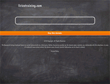 Tablet Screenshot of liricstraining.com